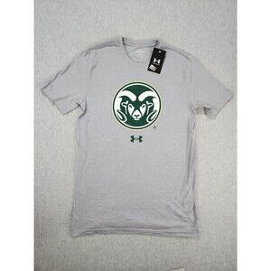 NEW‎ Under Armour Gray Colorado State Rams Football Performance T-Shirt SZ Small